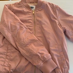 Old Navy Rose Gold Bomber Jacket
